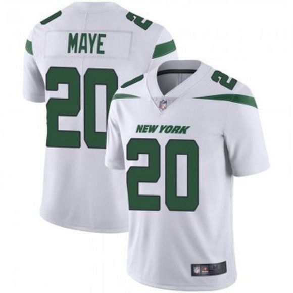 Men New York Jets 20 Marcus Maye Nike White Limited NFL Jersey